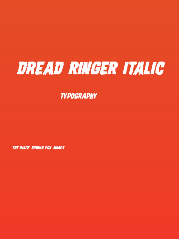 Dread Ringer Italic Poster