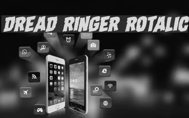 Dread Ringer Rotalic Font examples