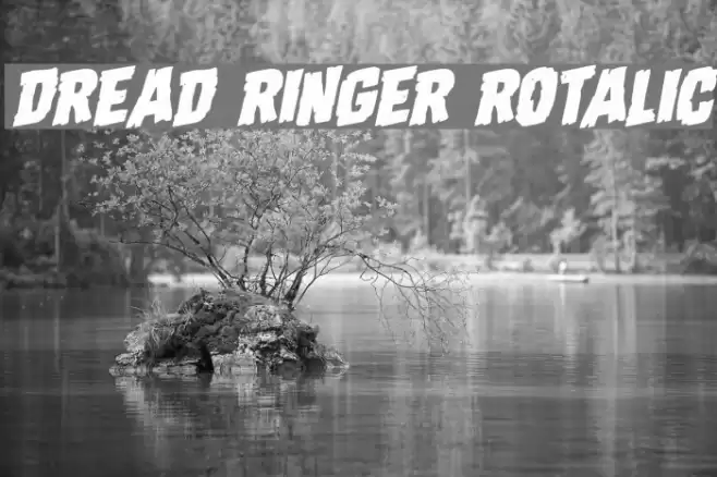 Dread Ringer Rotalic Font examples