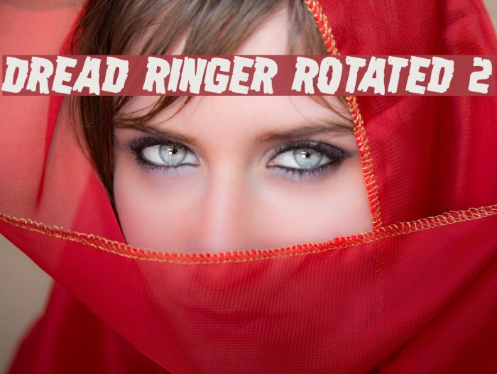 Dread Ringer Rotated 2 Font examples