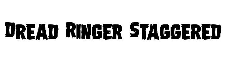 Dread Ringer Staggered Font