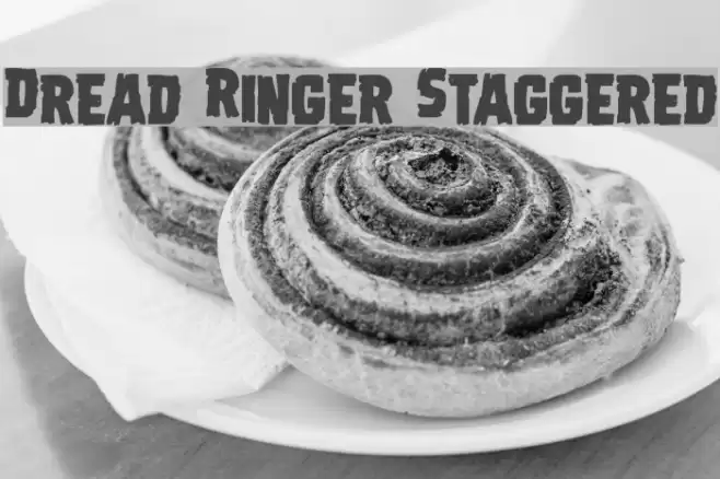 Dread Ringer Staggered Font examples