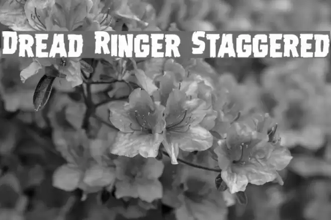 Dread Ringer Staggered Font examples