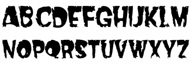Dread Schriftart Groß