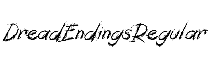 DreadEndingsRegular  Frei Schriftart Herunterladen