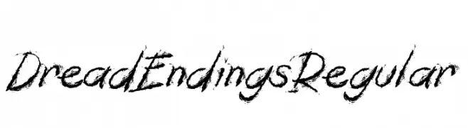 DreadEndingsRegular  font caratteri gratis