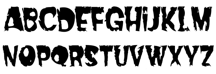 Dread Font LOWERCASE
