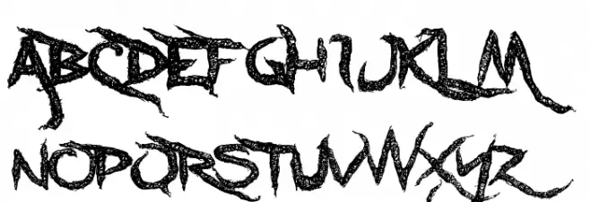 Dreadlockfont Fonte MAIÚSCULAS