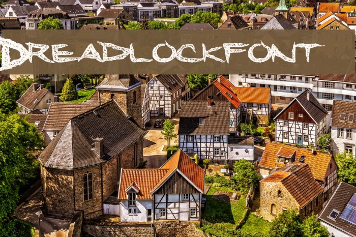 Dreadlockfont Font examples