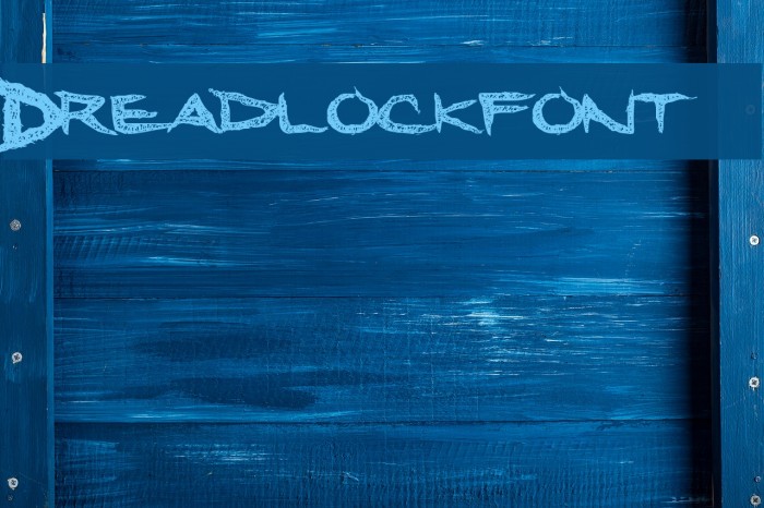 Dreadlockfont Font examples
