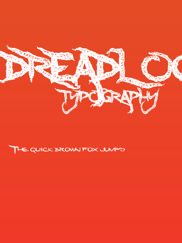 Dreadlockfont Poster