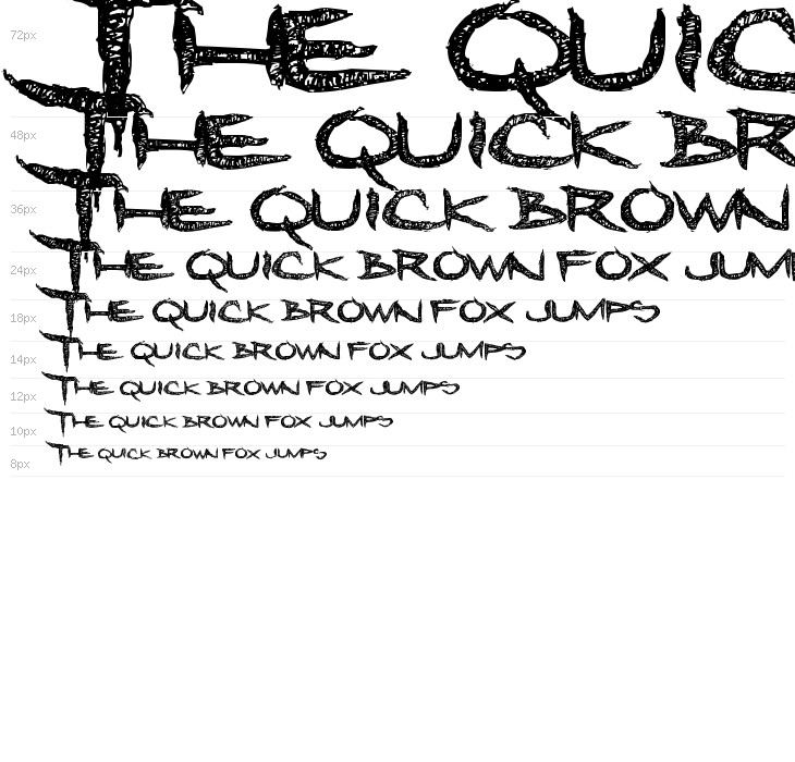 Dreadlockfont Waterfall