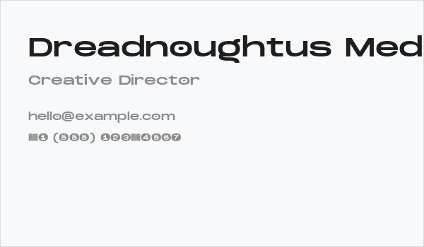 Dreadnoughtus Medium Business Card