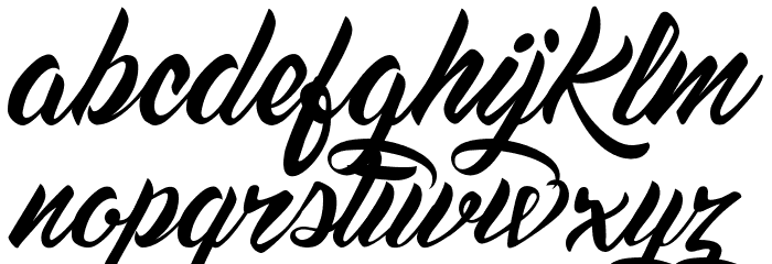 Dream American Diner demo Font LOWERCASE