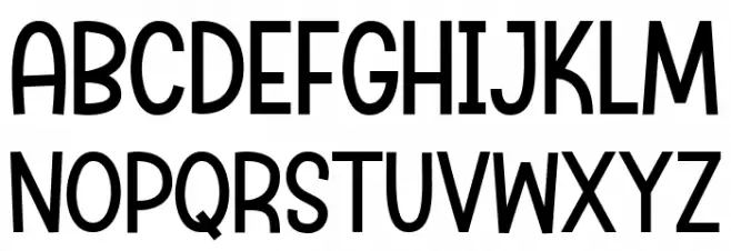 Dream Baser Regular Caratteri MAIUSCOLE