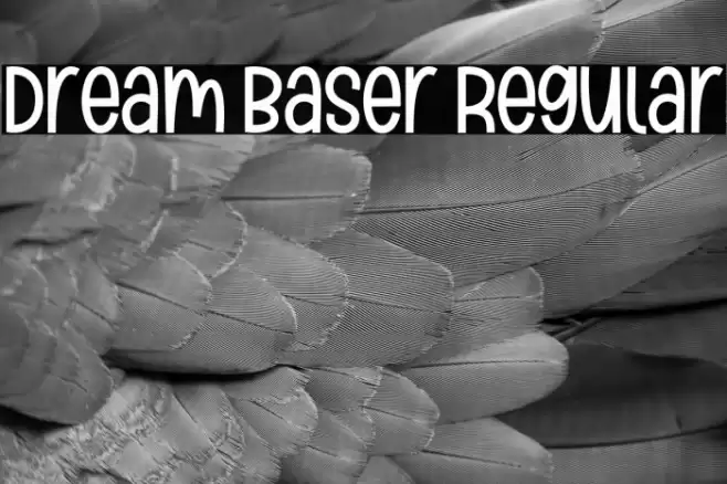 Dream Baser Regular Caratteri examples