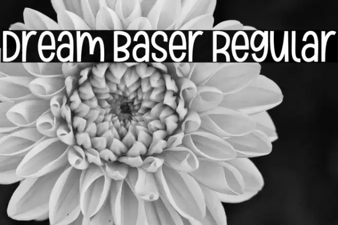 Dream Baser Regular Caratteri examples