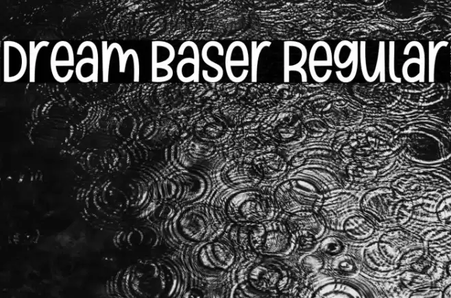 Dream Baser Regular Caratteri examples