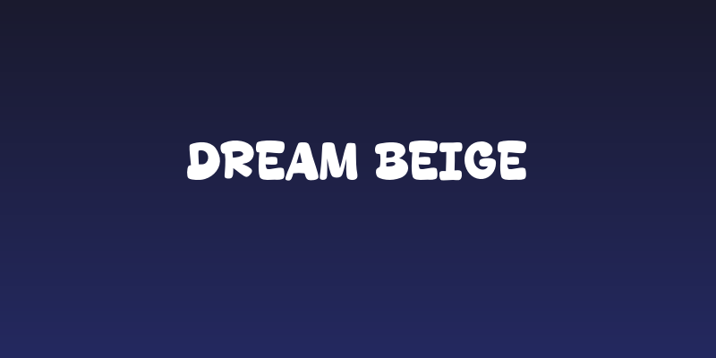 Dream Beige Social Header