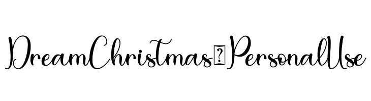 Dream Christmas - Personal Use  لخطوط تنزيل