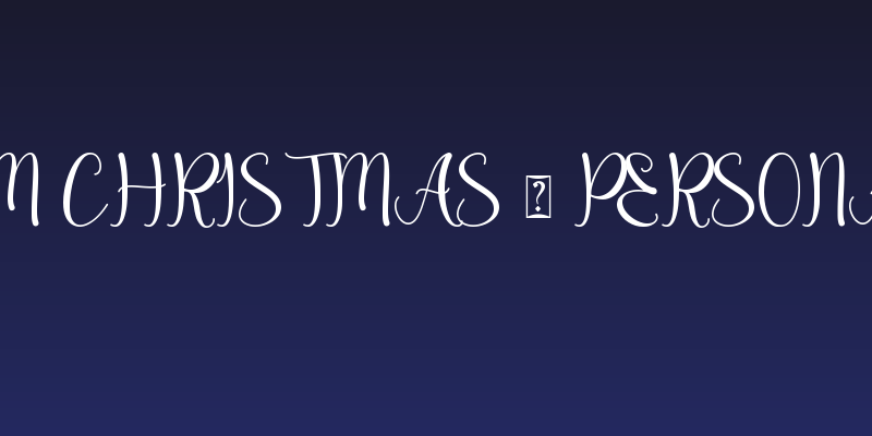 Dream Christmas - Personal Use Social Header
