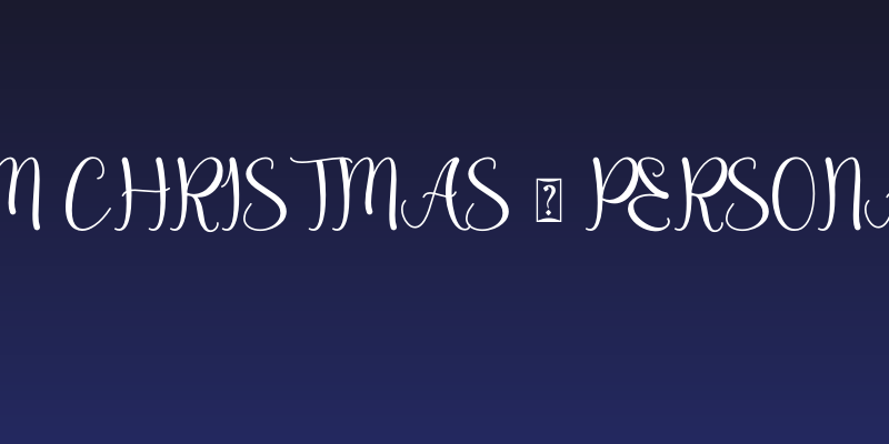 Dream Christmas - Personal Use Social Header
