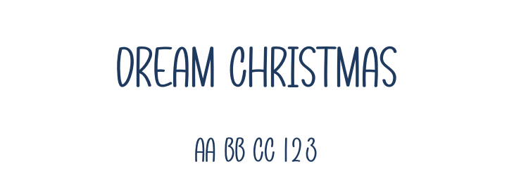 Dream Christmas Font Preview