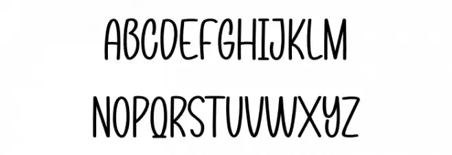 Dream Christmas 字体 小写