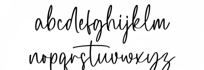 Dream Collection Font LOWERCASE