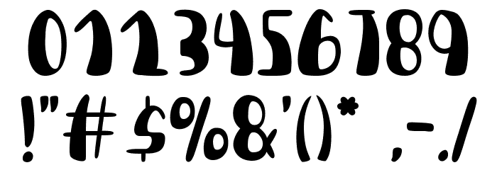 Dream Colorfull Font OTHER CHARS