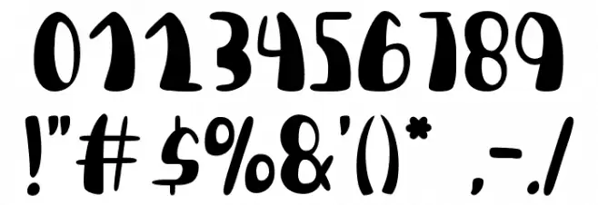 Dream Colorfull Font OTHER CHARS