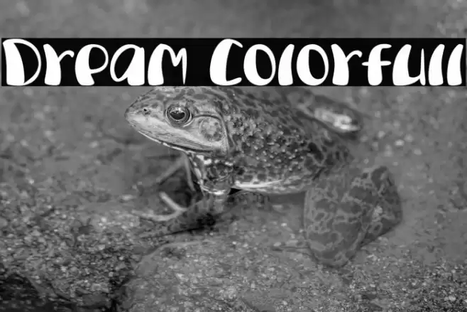Dream Colorfull Font examples