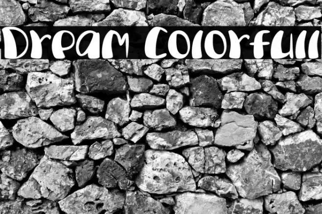 Dream Colorfull Font examples