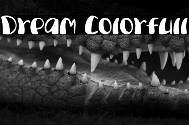 Dream Colorfull Font examples