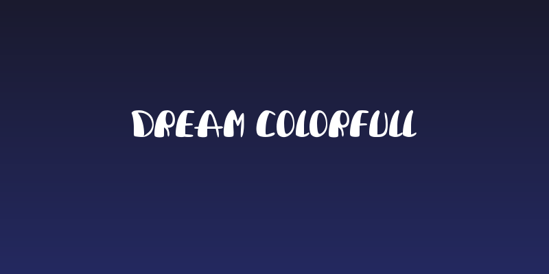 Dream Colorfull Social Header