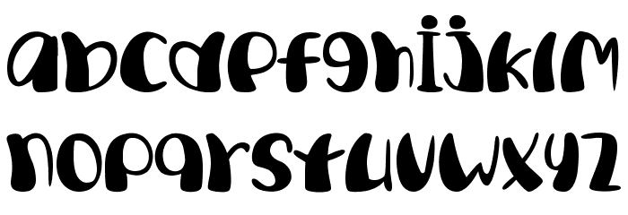 Dream Colorfull Font LOWERCASE