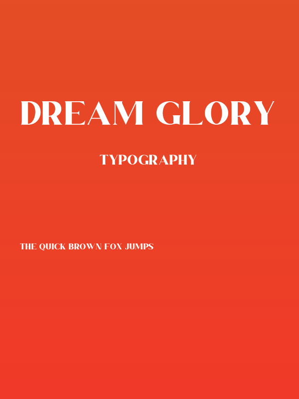 Dream Glory Poster