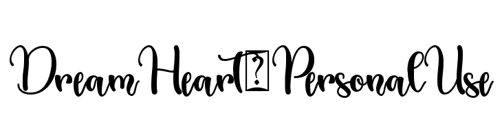 Dream Heart - Personal Use  font caratteri gratis
