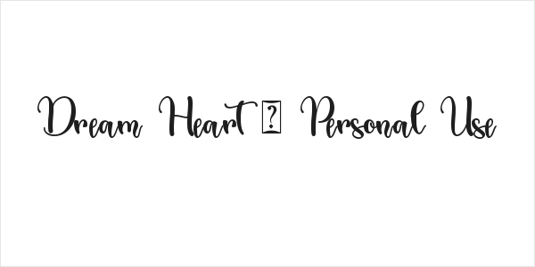 Dream Heart - Personal Use Logo