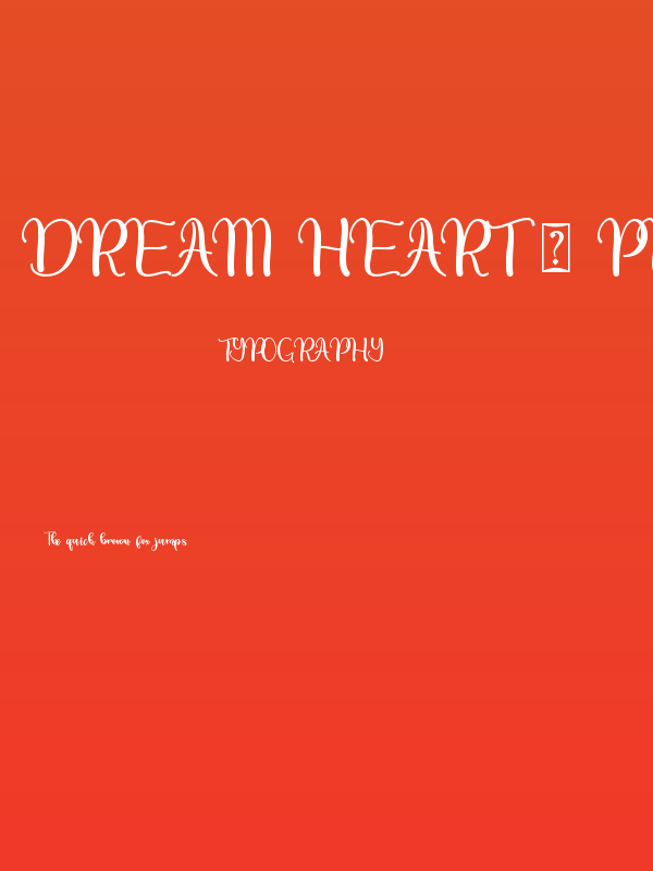 Dream Heart - Personal Use Poster