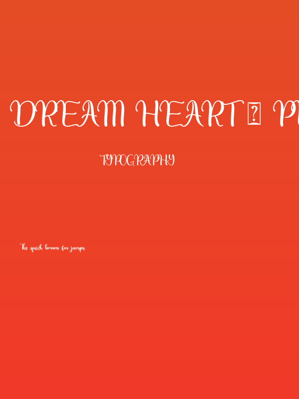Dream Heart - Personal Use Poster