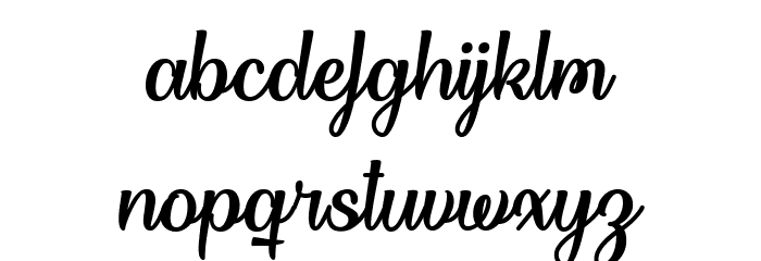 Dream Her Regular Font LOWERCASE