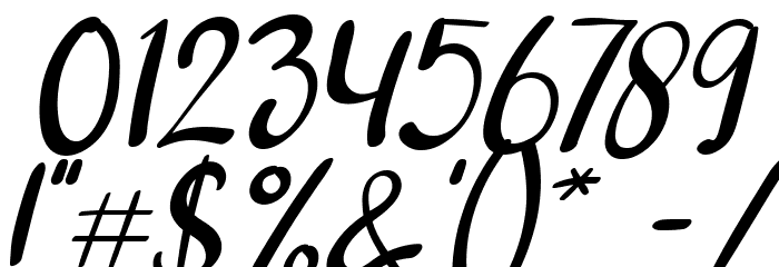 Dream Koala Italic Font OTHER CHARS