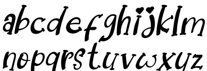 Dream Koala Italic Font LOWERCASE