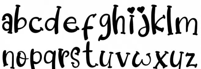 Dream Koala फ़ॉन्ट लोअरकेस