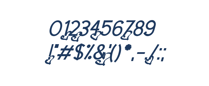 Dream Love Valentine Bold Italic Other Characters