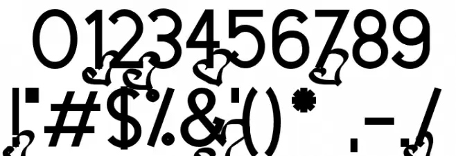 Dream Love Valentine Bold Font OTHER CHARS