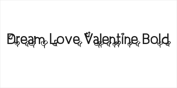 Dream Love Valentine Bold Logo