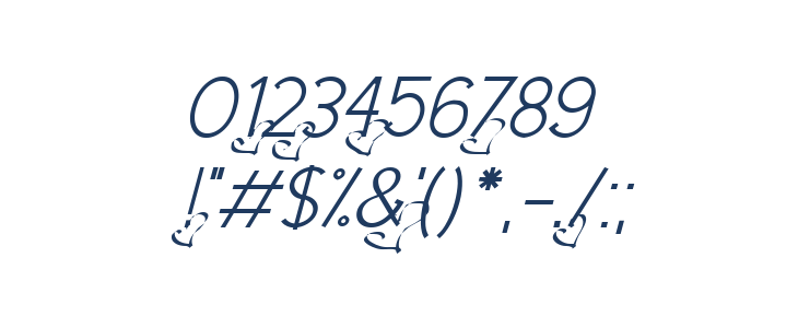 Dream Love Valentine Light Italic Other Characters