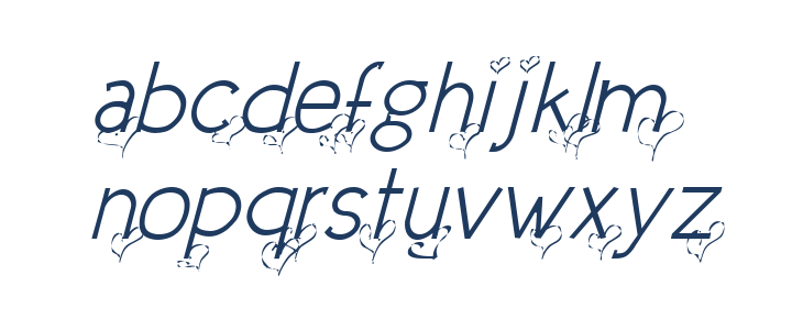 Dream Love Valentine Light Italic Lowercase